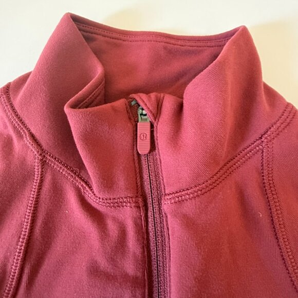 It's Rulu Run Cropped / Crop Half Zip Mulled Wine / MLWI - Picture 8 of 8